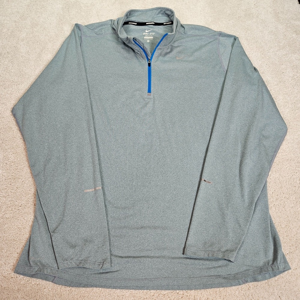 Nike Dri-FIT Running 1/4 Zip Pullover Men's XL Athletic Training Gym Lightweight